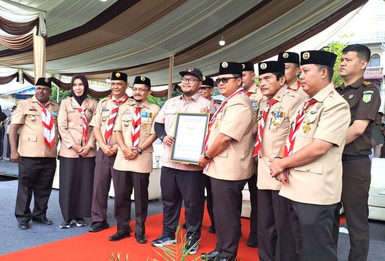 Pramuka Medan Luar Biasa! Pecahkan Rekor MURI Pada Hari Pramuka Kota Medan 2024