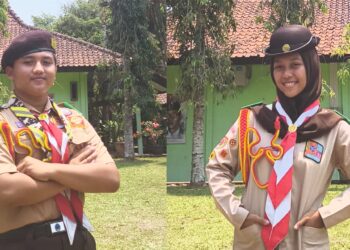SAH. Kak Revan Dan Kak Evel Jabat Pradana SMA Negeri 1 Rembang