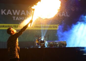 Tampilkan Tarian Jawara, Kontingen Banten Meriahkan Malam Pentas Seni Pertikawan 2024