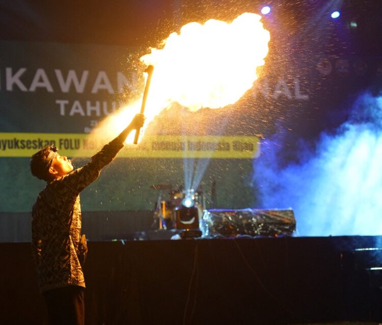 Tampilkan Tarian Jawara, Kontingen Banten Meriahkan Malam Pentas Seni Pertikawan 2024