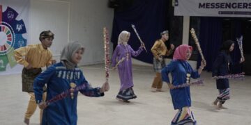 Tampilkan Tari Zapin, Konda Kalimantan Barat Kenalkan Budaya Melayu Pada Pertikawan Nasional 2024