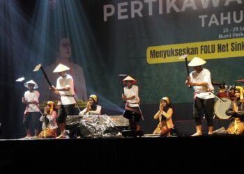 Konda Maluku Utara Tampilkan Tarian Bertani pada Pertikawan Nasional 2024