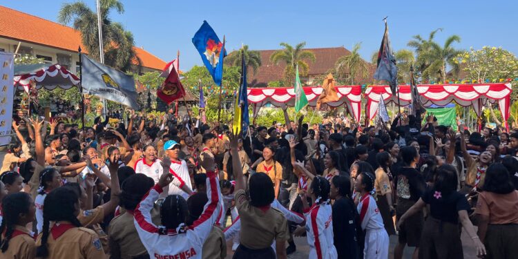 Pangkalan SMA N 1 Sukawati Sukses Gelar PRAJAS SKC XI