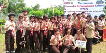 Ratusan Pramuka Berkebutuhan Khusus Pangkalan SLB Banyumas dan Cilacap Ikuti PPBK
