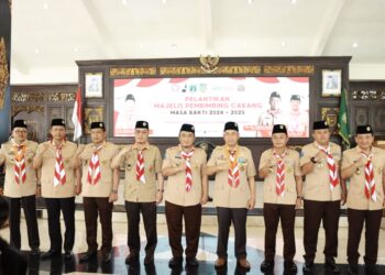 Ketua Kwarda Jatim H.M. Arum Sabil Melantik Pj Bupati Jombang sebagai Ketua Mabicab, Dorong Lahirnya Generasi Penemu dan Pencipta