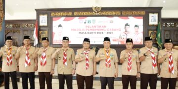 Ketua Kwarda Jatim H.M. Arum Sabil Melantik Pj Bupati Jombang sebagai Ketua Mabicab, Dorong Lahirnya Generasi Penemu dan Pencipta