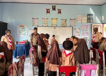 Pramuka SD Inpres 3/77 Masago dibekali Sejarah Kepramukaan Indonesia