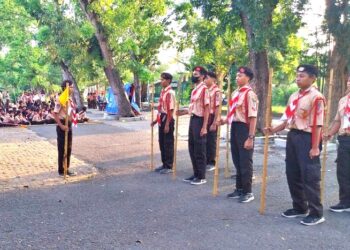 Ratusan Penggalang Tunjukkan Keterampilan dan Kecakapannya di LT-III Kwarcab Bantul 2024
