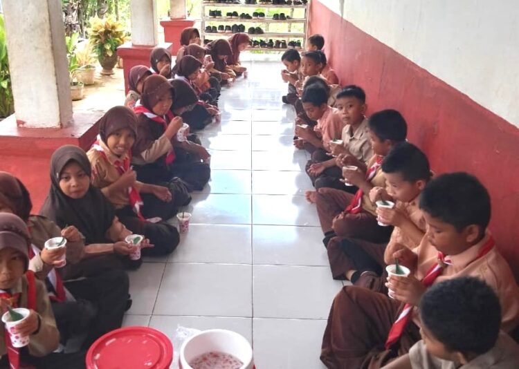 Pramuka Penggalang SD 3/77 Masago Dibekali Pengetahuan Tentang Bahaya Yang Tersembunyi Di Balik Jajanan Sekolah
