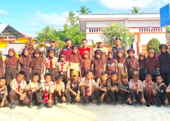 Luar biasa, Pramuka Penggalang SD Inpres 5/81 Pationgi dan SD Inpres 12/79 Pationgi Jalani Latihan Gabungan (Latgab) dan Persami