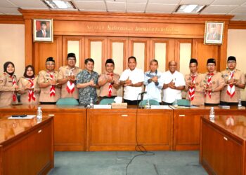 Pimpinan Kwartir Nasional Gerakan Pramuka Menerima Pimpinan Pandu Maarif Nahdlatul Ulama Nasional & Panitia Kemah Nasional Pramuka Al Jami’iyatul Washliyah