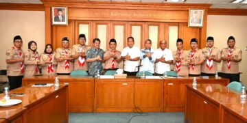 Pimpinan Kwartir Nasional Gerakan Pramuka Menerima Pimpinan Pandu Maarif Nahdlatul Ulama Nasional & Panitia Kemah Nasional Pramuka Al Jami’iyatul Washliyah