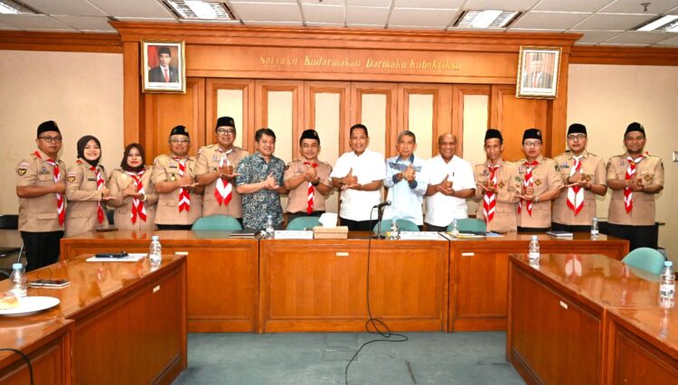 Pimpinan Kwartir Nasional Gerakan Pramuka Menerima Pimpinan Pandu Maarif Nahdlatul Ulama Nasional & Panitia Kemah Nasional Pramuka Al Jami’iyatul Washliyah