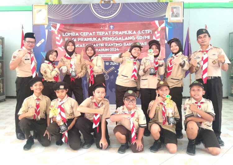 Pangkalan SDN 1 Sudagaran Borong Piala LCTP Tingkat Kwarran Banyumas
