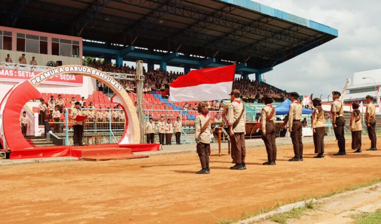 Luar Biasa, 16.901 Pramuka Banyumas Dilantik Jadi Pramuka Garuda