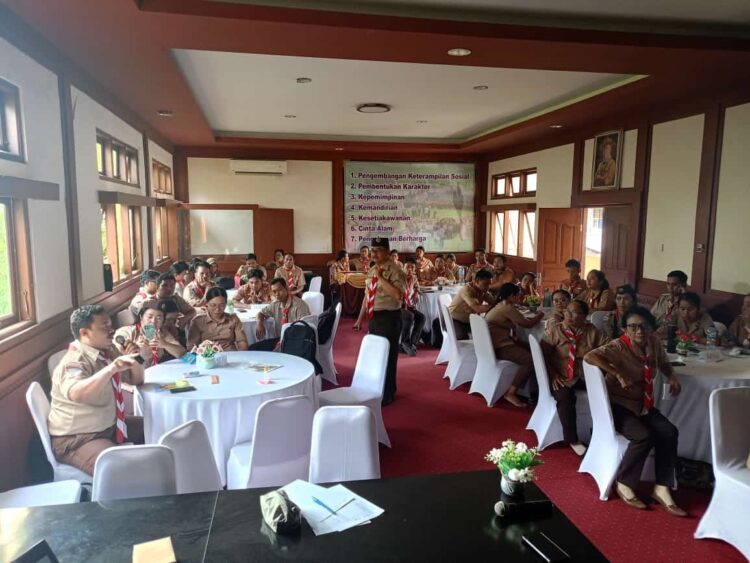 Kwartir Ranting Gianyar laksanakan Karang Pamitran