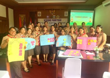 Kwartir Ranting Gianyar laksanakan Karang Pamitran