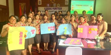 Kwartir Ranting Gianyar laksanakan Karang Pamitran