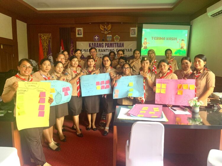 Kwartir Ranting Gianyar laksanakan Karang Pamitran
