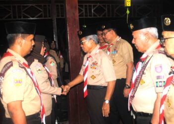 Ketua Kwartir Daerah Gerakan Pramuka Sumatera Utara Menutup Kursus Pelatih Pembina Pramuka Tingkat Lanjut (KPL)