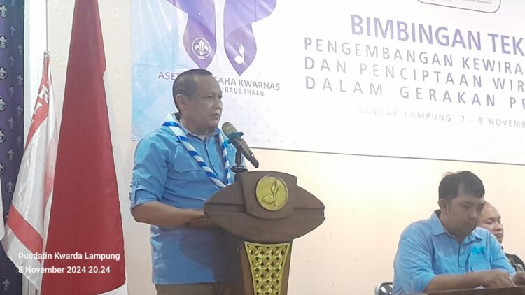 Bimtek Kewirausahaan Pramuka Ditutup. Ini Pesan Waka Kwarnas Kak Yulius