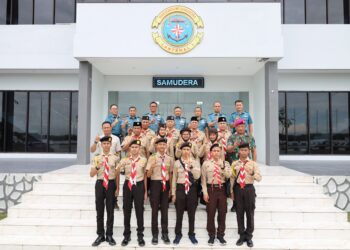 Saka Bahari Kwarda Sumatera Utara  Berpartisipasi Dalam Pembinaan Pembentukan Karakter Maritim 2024