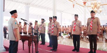 Ketua Kwarda Jatim Lantik Penjabat Bupati Pasuruan Sebagai Ketua Mabicab