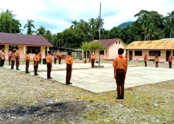 Pramuka Penggalang SMPN 4 Kluet Utara, Mengikuti Perkemahan Pramuka Sabtu Minggu (Persami)