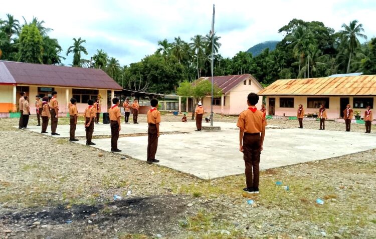 Pramuka Penggalang SMPN 4 Kluet Utara, Mengikuti Perkemahan Pramuka Sabtu Minggu (Persami)