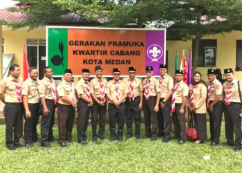 Kwarcab Kota Medan Mendoakan Bobby Nasution Sukses Bangun Pramuka di Sumut