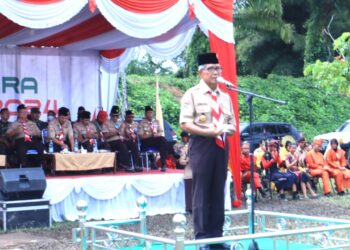 Kemah Bela Negara Gerakan Pramuka Sumut Ditutup, Ini Pesan Nurdin Lubis