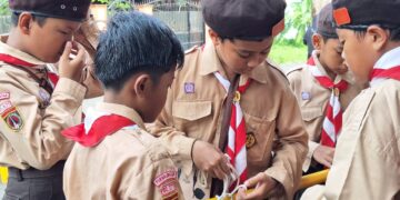 MI Istiqomah Sambas Purbalingga Gelar Persami Penggalang