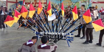 Ratusan Pramuka Penggalang Se Kwartir Cabang Cilacap Ikuti Kegiatan Gelar Ketrampilan Kepramukaan Yang Diselenggarakan Oleh Kwarcab Cilacap