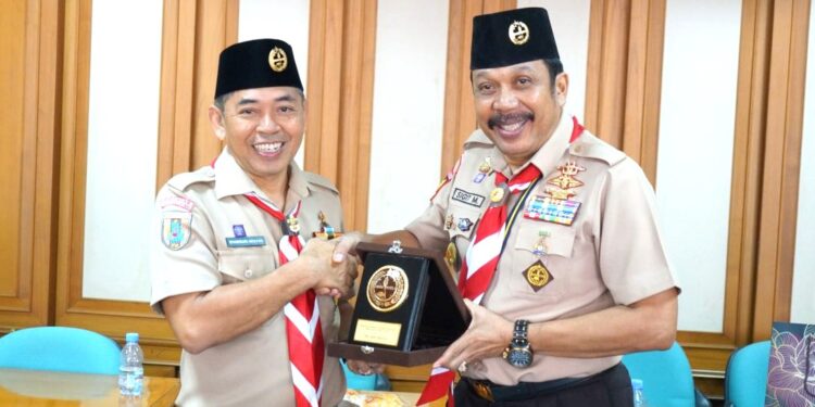 Kwarnas Terima Kunjungan Kerja Kwarcab Hulu Sungai Selatan