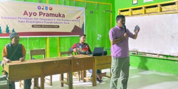 Saka Bhayangkara Daerah Sulawesi Barat Memperkenalkan Aplikasi AyoPramuka Kwarnas