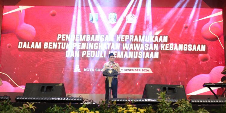 Tutup Pengembangan Kepramukaan Tiga Zona, Kwarda Jawa Timur Lepas Kontingen Jambore Malaysia dan Rencanakan Pugar 100 RTLH di Tahun 2025