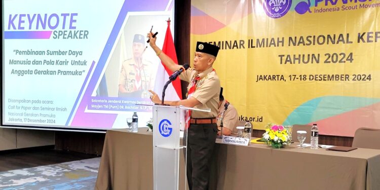Puslitbangnas Gerakan Pramuka Laksanakan Seminar Ilmiah Nasional Kepramukaan Tahun 2024