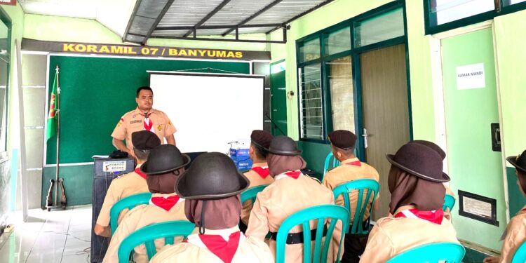 Saka Wira Kartika Koramil 07/Banyumas Terima Calon Anggota Baru