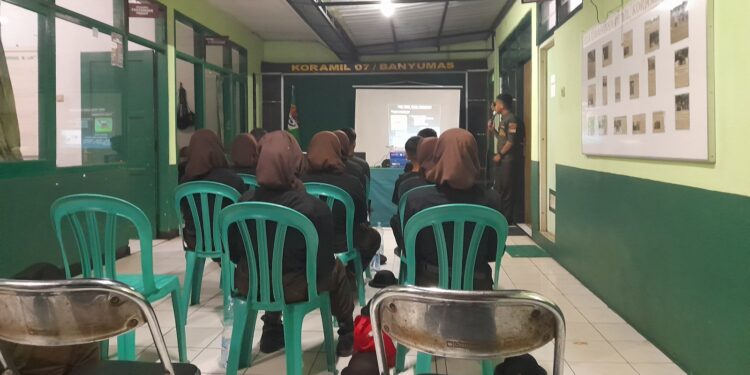 Saka Wira Kartika Koramil 07/Banyumas Terima Calon Anggota Baru
