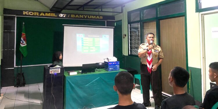 Saka Wira Kartika Koramil 07/Banyumas Terima Calon Anggota Baru