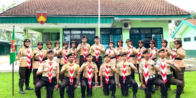 Saka Wira Kartika Koramil 07/Banyumas Terima Calon Anggota Baru