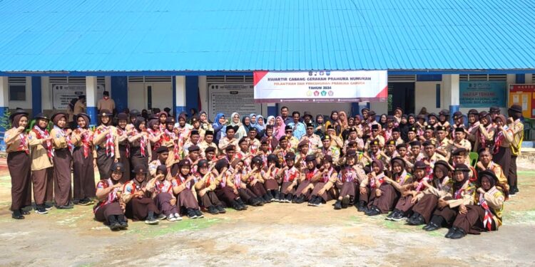 Akhir Tahun Lantik 66 Pramuka Garuda, 2022-2024 Kwarcab Nunukan Cetak 254 Pramuka Garuda