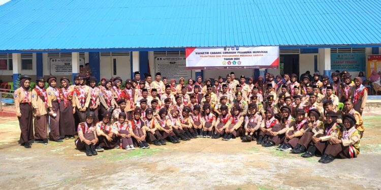 Akhir Tahun Lantik 66 Pramuka Garuda, 2022-2024 Kwarcab Nunukan Cetak 254 Pramuka Garuda