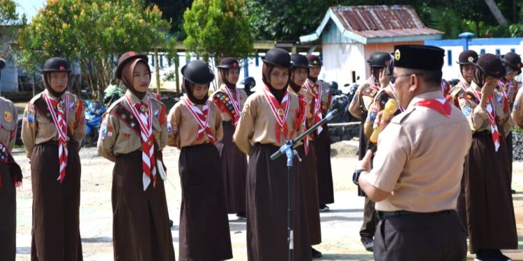 Akhir Tahun Lantik 66 Pramuka Garuda, 2022-2024 Kwarcab Nunukan Cetak 254 Pramuka Garuda