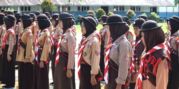 Akhir Tahun Lantik 66 Pramuka Garuda, 2022-2024 Kwarcab Nunukan Cetak 254 Pramuka Garuda