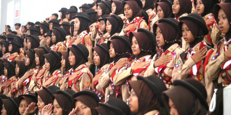 Ketua Kwarcab Purbalingga Lantik 3404 Pramuka Garuda Golongan Siaga, Penggalang, Penegak