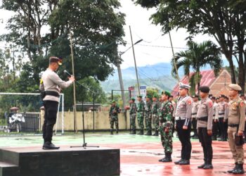 Pramuka Saka Bhayangkara Daerah Sulawesi Barat Diterjunkan Membantu  PAM NATARU 2024