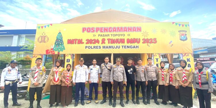 Pramuka Saka Bhayangkara Daerah Sulawesi Barat Diterjunkan Membantu  PAM NATARU 2024