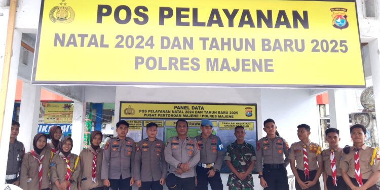 Pramuka Saka Bhayangkara Daerah Sulawesi Barat Diterjunkan Membantu  PAM NATARU 2024
