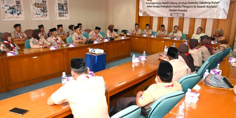 Kwarnas Terima Kunjungan Kerja Kwarcab Tabalong Kwarda Kalsel